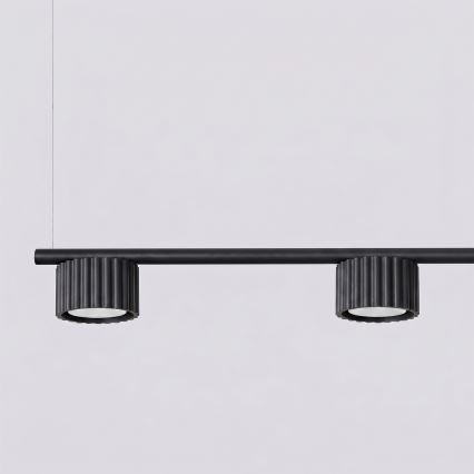 AURA cable-suspended pendant light 4x GX53/10W/230V, black