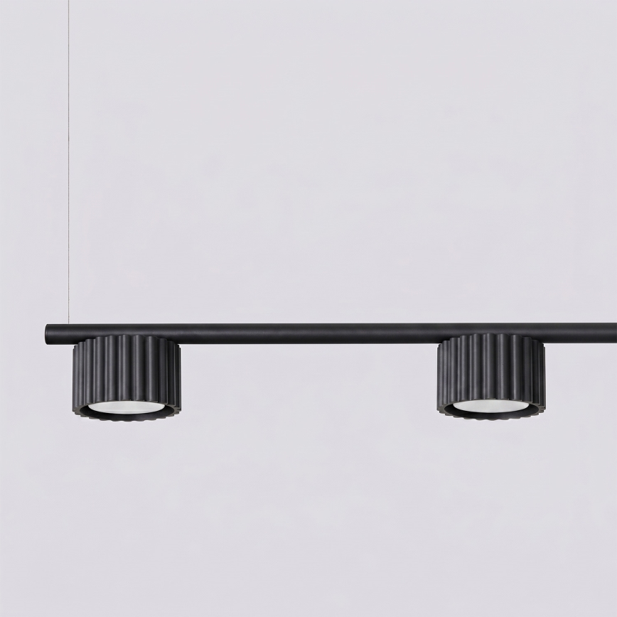 AURA cable-suspended pendant light 4x GX53/10W/230V, black