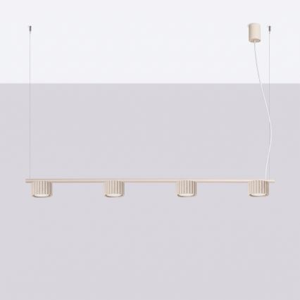 AURA cable pendant lamp 4xGX53/10W/230V cream