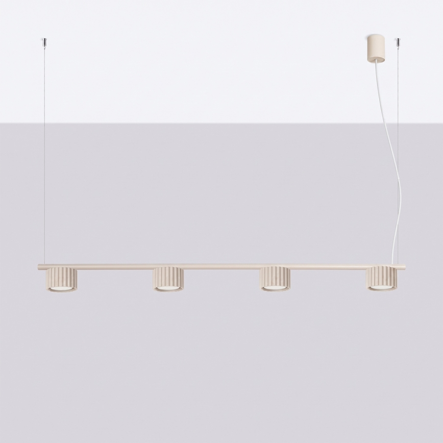 AURA cable pendant lamp 4xGX53/10W/230V cream