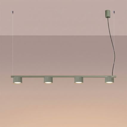 AURA Cable Pendant Lamp 4xGX53/10W/230V Green