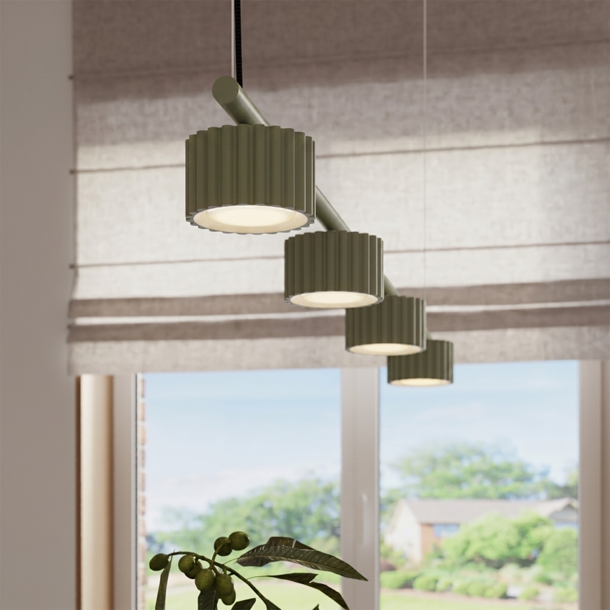 AURA Cable Pendant Lamp 4xGX53/10W/230V Green