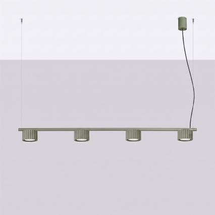 AURA Cable Pendant Lamp 4xGX53/10W/230V Green