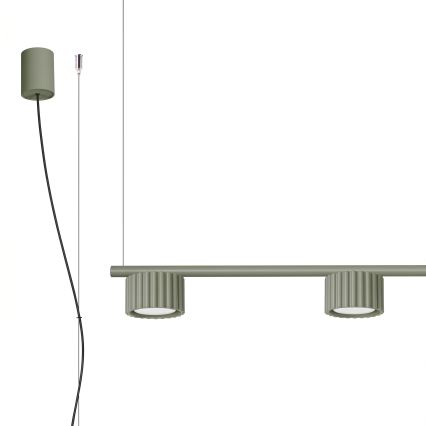 AURA Cable Pendant Lamp 4xGX53/10W/230V Green