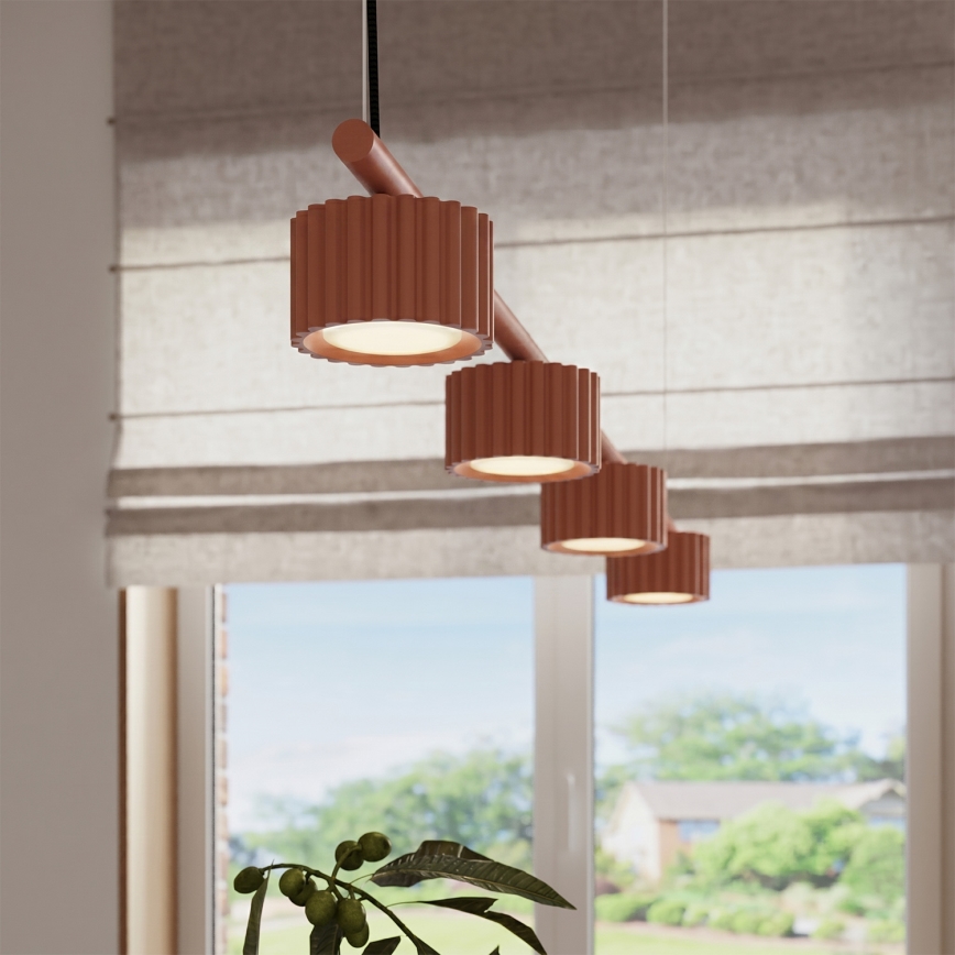 Cable pendant light AURA 4xGX53/10W/230V red