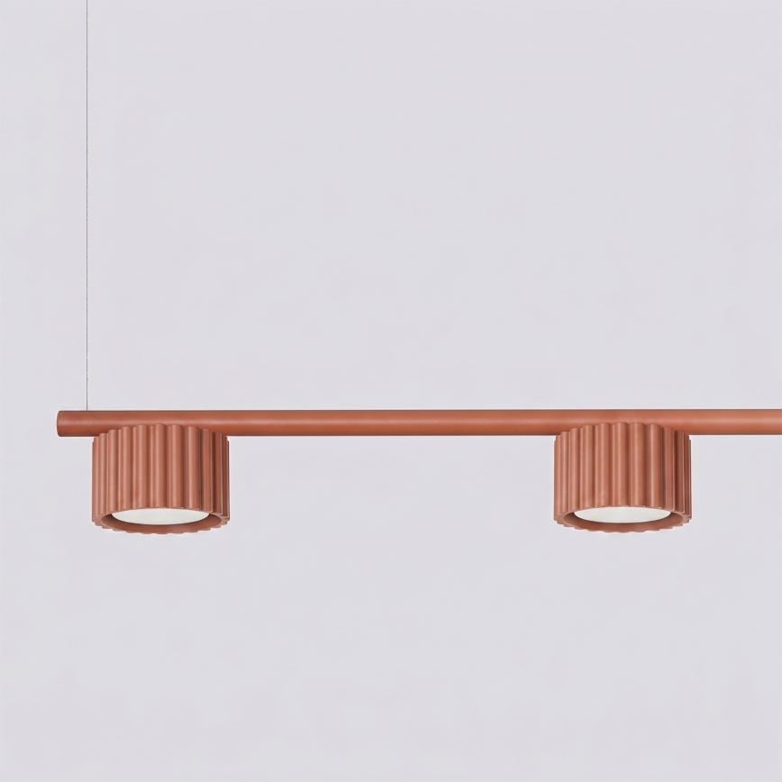 Cable pendant light AURA 4xGX53/10W/230V red