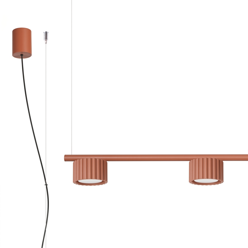 Cable pendant light AURA 4xGX53/10W/230V red