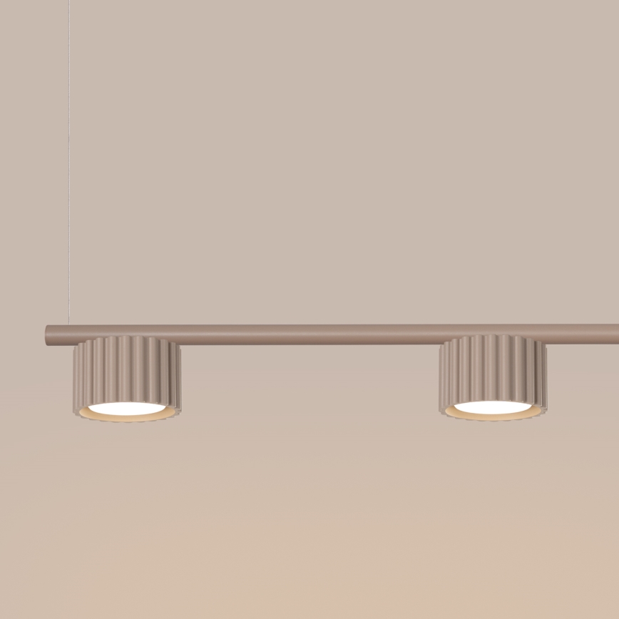 AURA cable-hung pendant 4xGX53/10W/230V taupe
