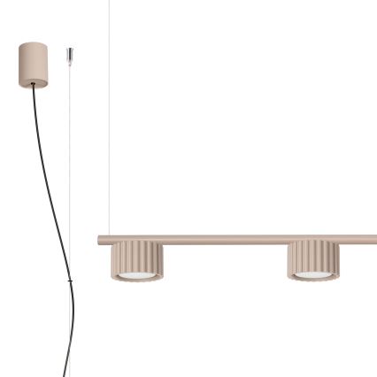 AURA cable-hung pendant 4xGX53/10W/230V taupe