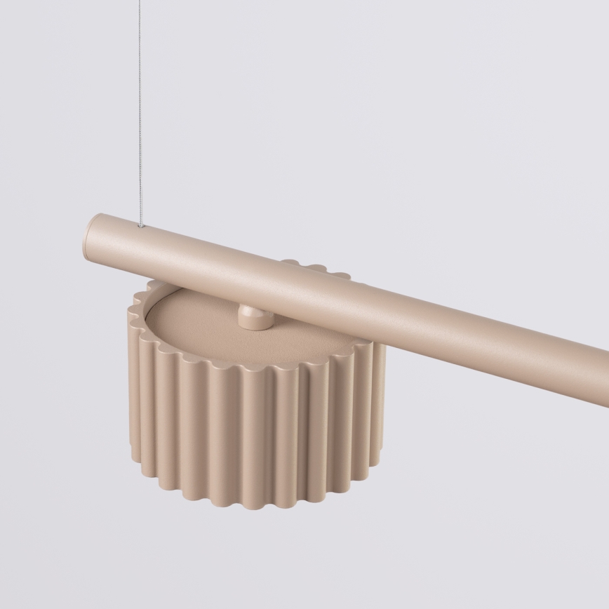 AURA cable-hung pendant 4xGX53/10W/230V taupe