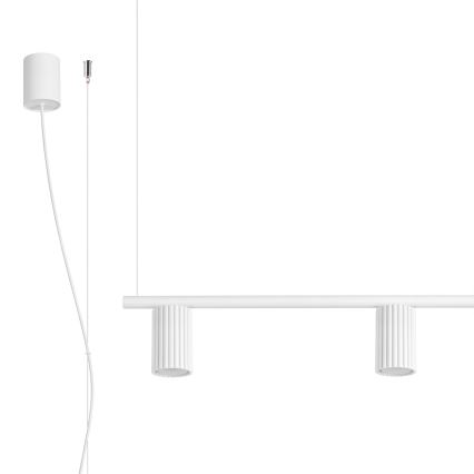 KARBON cable-hung chandelier 4xGU10/10W/230V, white