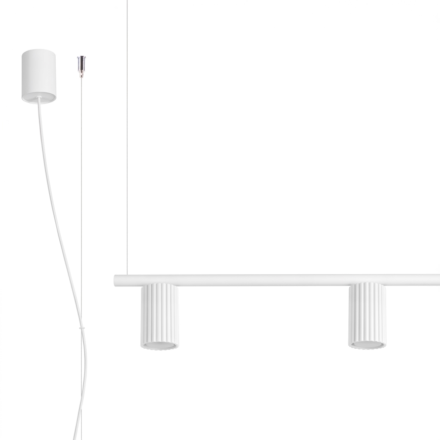 KARBON cable-hung chandelier 4xGU10/10W/230V, white