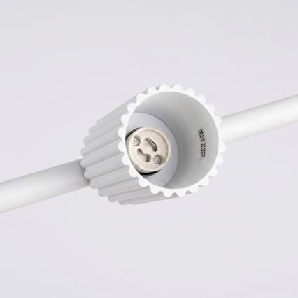 KARBON cable-hung chandelier 4xGU10/10W/230V, white