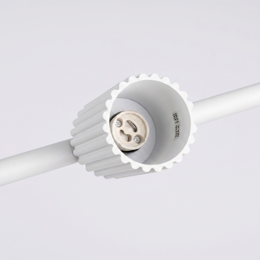 KARBON cable-hung chandelier 4xGU10/10W/230V, white