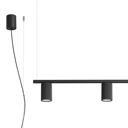 KARBON Cable Pendant Light 4xGU10/10W/230V, Black