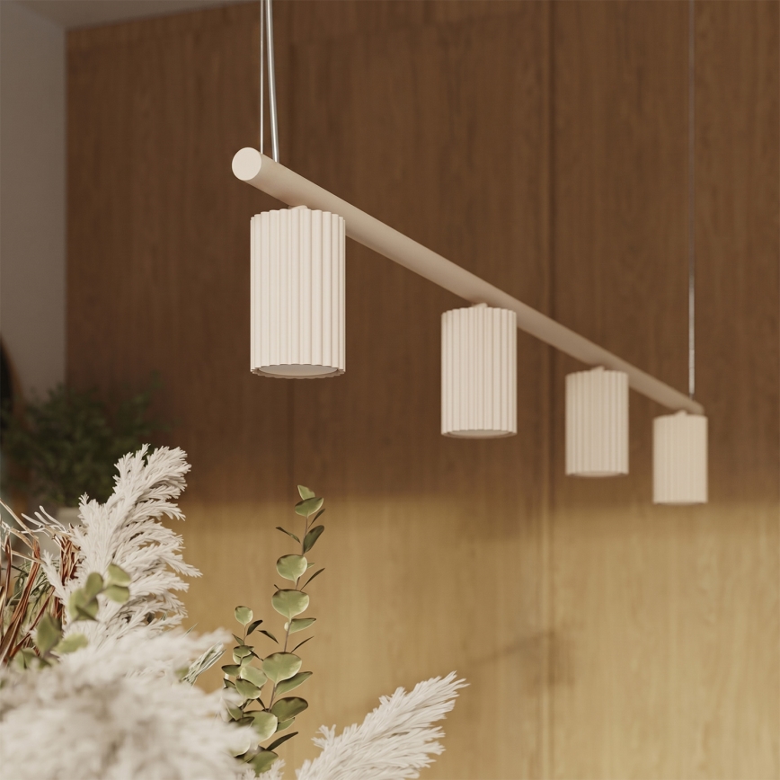 KARBON Cable Pendant Light 4xGU10/10W/230V, Cream