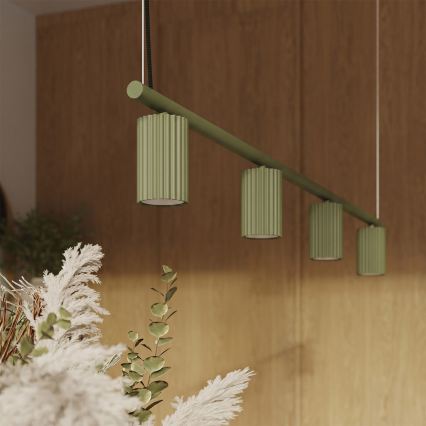 KARBON Cable Pendant 4xGU10/10W/230V Green