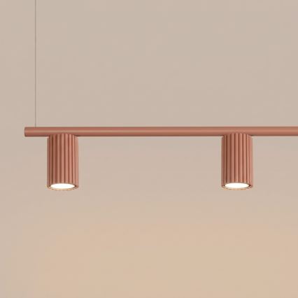 KARBON Cable Pendant Light 4xGU10/10W/230V Orange