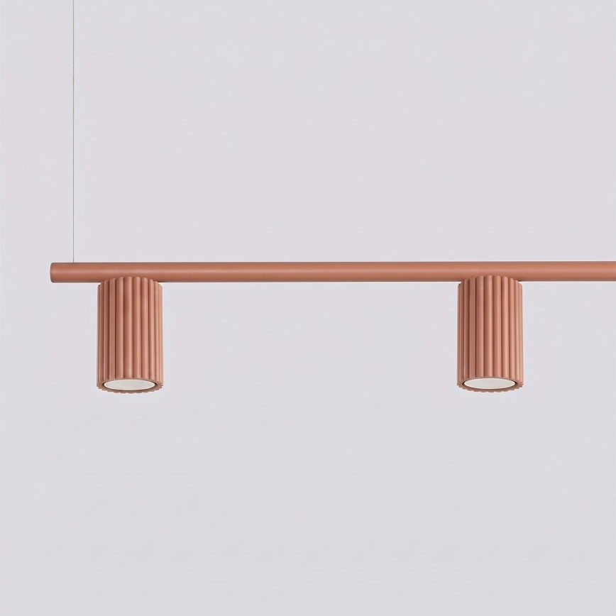 KARBON Cable Pendant Light 4xGU10/10W/230V Orange