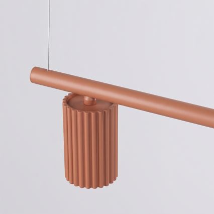 KARBON Cable Pendant Light 4xGU10/10W/230V Orange