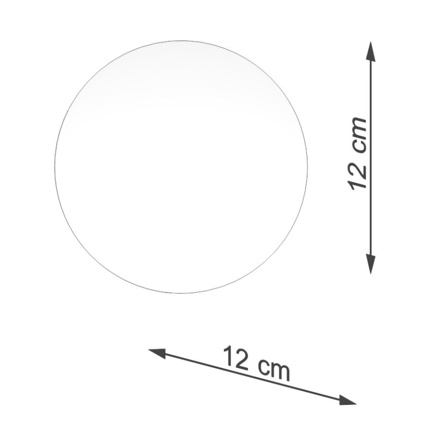 Replacement lampshade for spotlight and table lamp BOOMO G9 d. 12 cm white