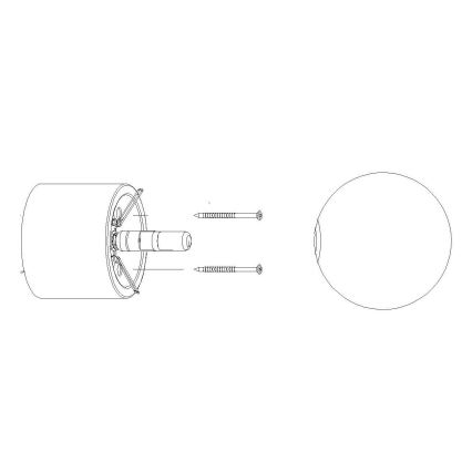 Replacement lampshade for spotlight and table lamp BOOMO G9 d. 12 cm white