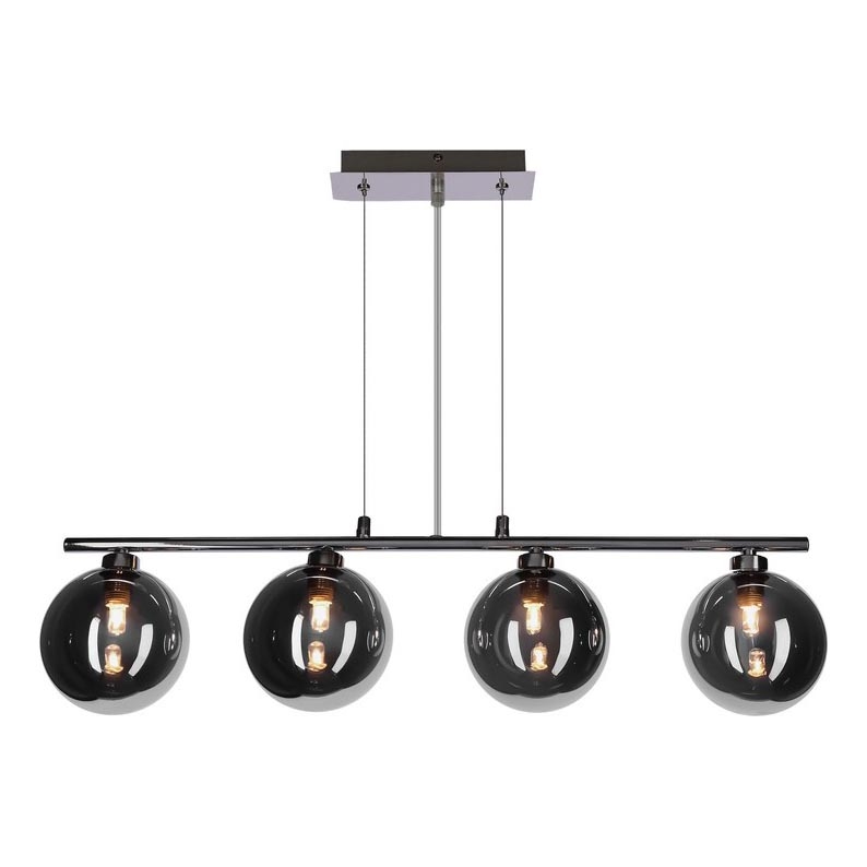 SOMUL 4xG9/20W/230V smoke black pendant light