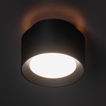 SONOR LED spotlight LED/12W/230V 3000/4000/5700K + LED/1.5W 2200K, Ø 14 cm, black