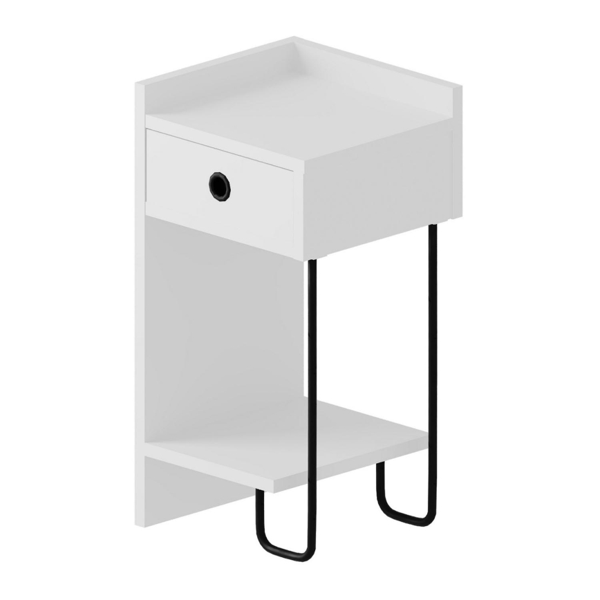 SONY Bedside Table, White