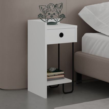 SONY Bedside Table, White