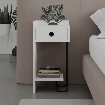 SONY Bedside Table, White