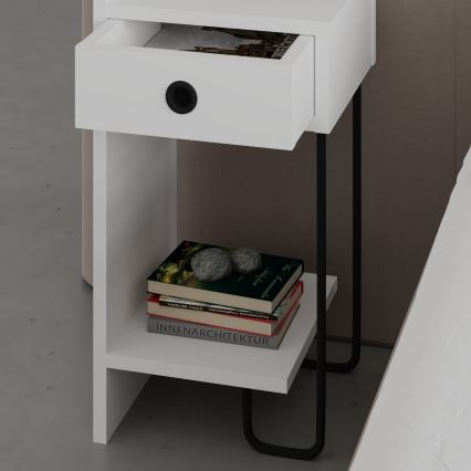 SONY Bedside Table, White