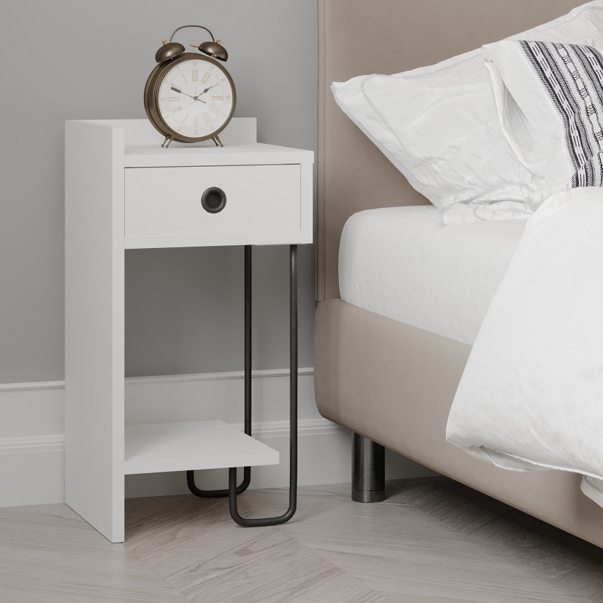 SONY Bedside Table, White