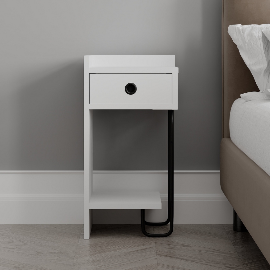 SONY Bedside Table, White
