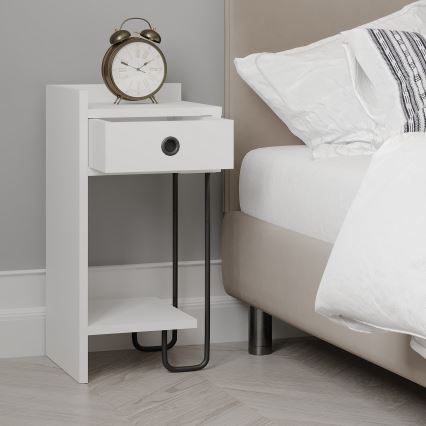 SONY Bedside Table, White