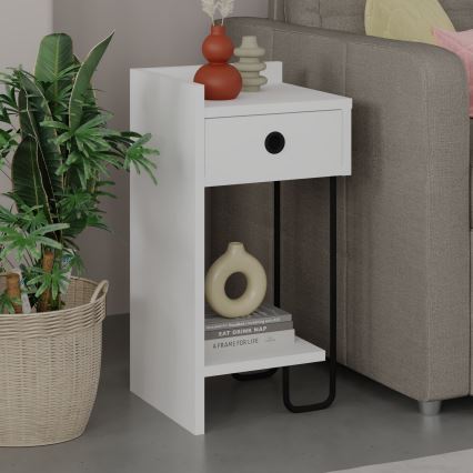 SONY Bedside Table, White