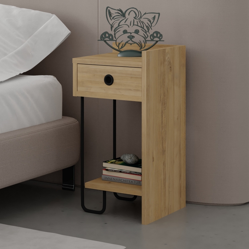 SONY Oak Nightstand