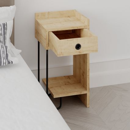 SONY Oak Nightstand