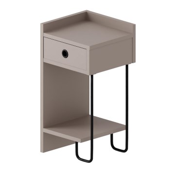 SONY Taupe Nightstand