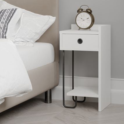 SONY White Nightstand