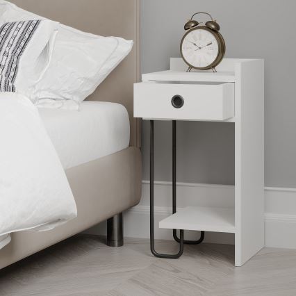 SONY White Nightstand