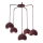 SOOL cable chandelier 5xE27/15W/230V burgundy