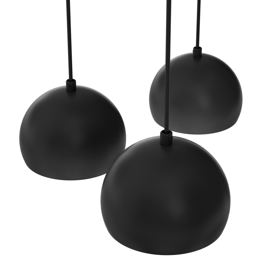 SOOL Cable-Hung Chandelier 5xE27/15W/230V Black