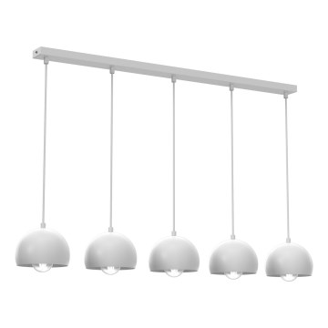 SOOL cable-hung chandelier 5xE27/15W/230V white