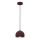 SOOL Cable Pendant 1xE27/15W/230V Ø 15 cm Burgundy