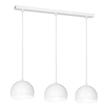 SOOL Cable Pendant Lamp 3×E27/15W/230V — White