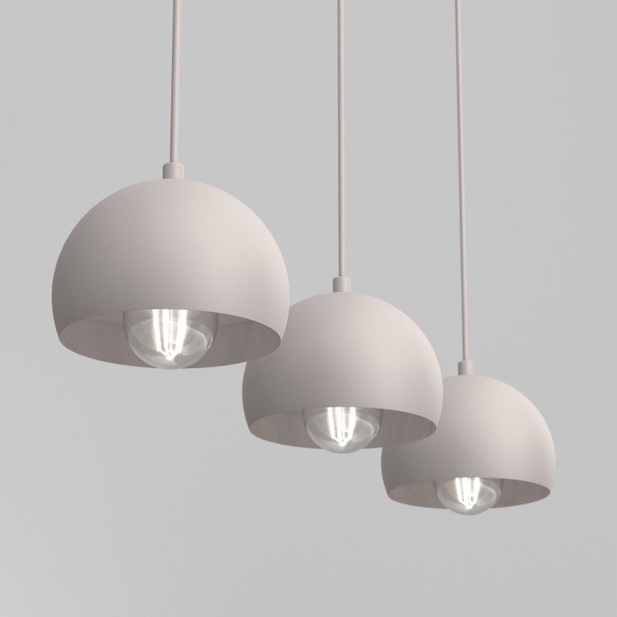 SOOL Cable Pendant Light 3x E27/15W/230V, Cream