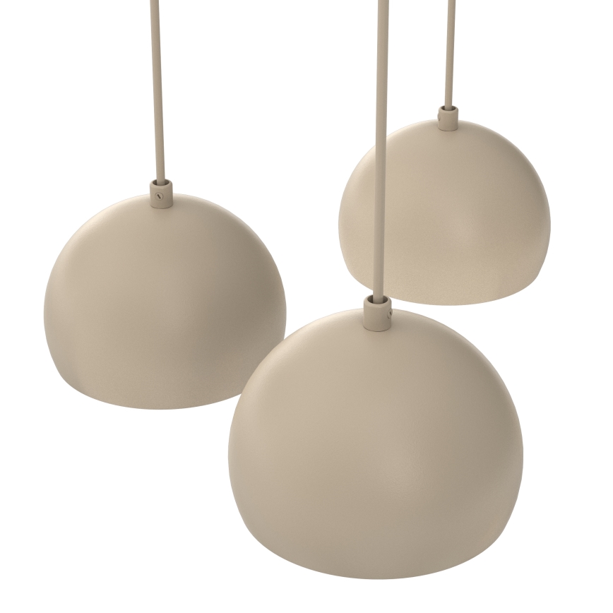 SOOL Cable Pendant Light, 5× E27/15W/230V, Beige