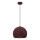 SOOL Cord-Hung Pendant Light, 1×E27/15W/230V, Ø 27 cm, Burgundy