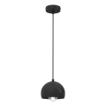 SOOL pendant light on cord 1xE27/15W/230V, Ø 15 cm, black